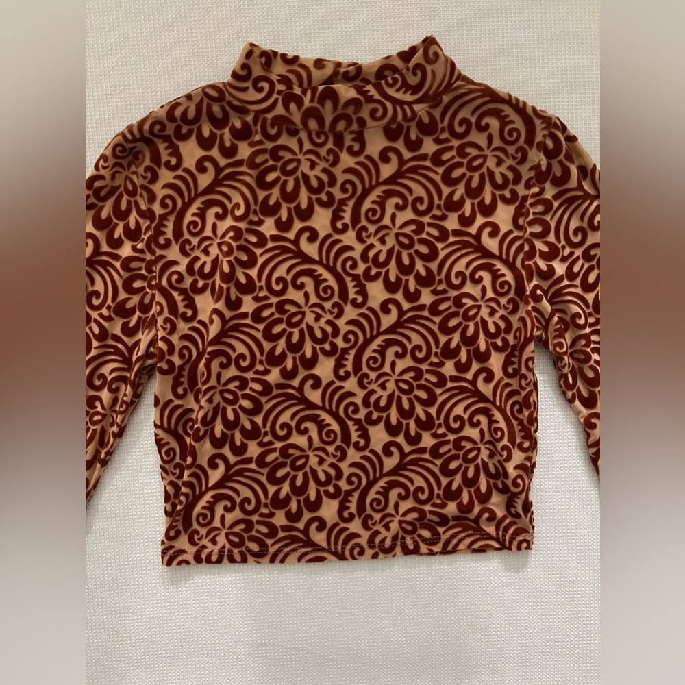Milky Way Burt Orange Crop Top Size Medium - Picture 3 of 11